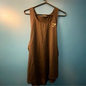 New large black Gymshark workout stringer tank top